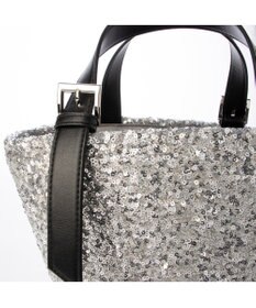 UNBILLION カシュカシュ cachecache / スパンコールかごトートバッグ