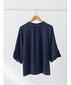 earth music&ecology ラッフル７分袖ブラウス