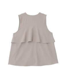 Green Parks イージーケアバックフリルジレ