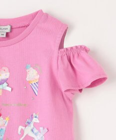 ANY KIDS スイーツ オン・オフショルダー Tシャツ
