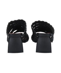 INTER-CHAUSSURES 【ANGEL ALARCON】チャンキーヒールラフィアサンダル