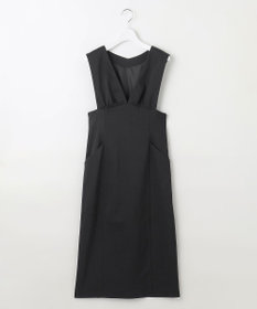 Feroux 【洗える】美シルエット ジャンパースカート