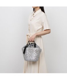 UNBILLION カシュカシュ cachecache / スパンコールかごトートバッグ