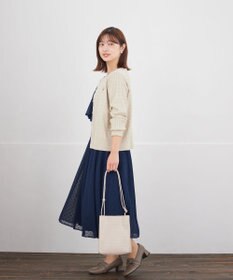 Tiaclasse ワンポイント刺繍ケーブルカーディガン