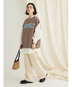 CRAFT STANDARD BOUTIQUE ミニ裏毛　パウダー加工　２ｗａｙクラックＰＴベスト