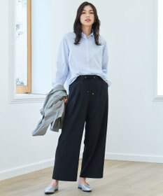 ANY 【ウエストゴム】イージーケアライトストレッチワイドパンツ