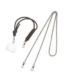 UNBILLION ペルケ perche / ドット刺繍ジャバラチャームウォレットショルダー