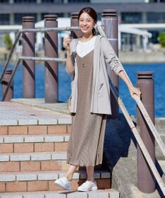 Tiaclasse 【2点セット・洗える】変形プリーツキャミワンピース＆Tシャツ