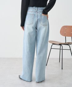 earth music&ecology 【セルフカット可】ワイドデニムパンツ