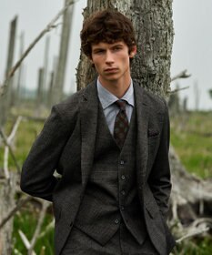 JOSEPH ABBOUD 【キングサイズ・ストレッチ】ツィーディージャージ　ジャケット