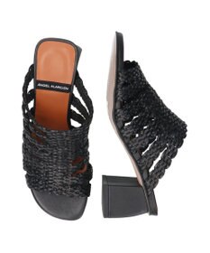 INTER-CHAUSSURES 【ANGEL ALARCON】チャンキーヒールラフィアサンダル