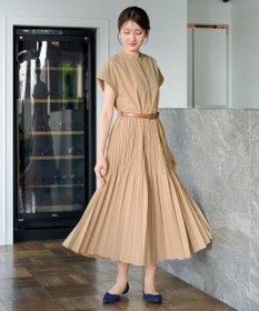 Tiaclasse プリーツAラインワンピース