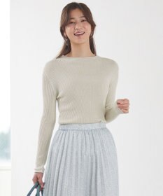 ANY SIS 【洗える】ラメシアーリブ ニット