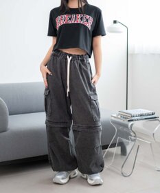 WEGO PUメッシュヒールダッドスニーカー