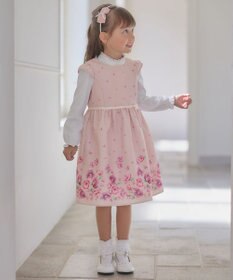 ANY KIDS フラワー プリント ワンピース