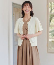 Tiaclasse 【洗える】フレアスリーブカーディガン