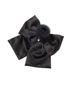 Maison de FLEUR オーガンジーローズビッグリボンバレッタ