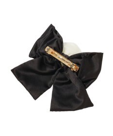 Maison de FLEUR オーガンジーローズビッグリボンバレッタ