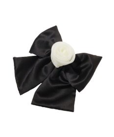 Maison de FLEUR オーガンジーローズビッグリボンバレッタ