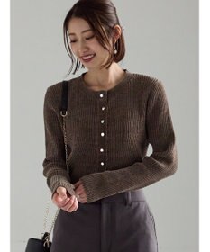 Te chichi モールリブカーディガン