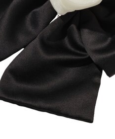 Maison de FLEUR オーガンジーローズビッグリボンバレッタ