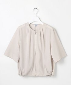 J.PRESS LADIES L 【季節の変わり目に】アキハ BREEZE COOL ノーカラー ブルゾン