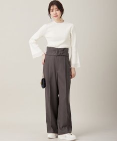 ANY SIS 【洗える】シアーディテール ニット