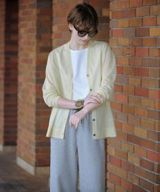 J.PRESS LADIES 【WEB限定カラーあり・洗える】Vis/Peスパーク ニット カーディガン