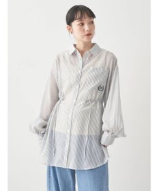 earth music&ecology ワンポイント刺繍ロングシャツ