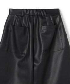 uncrave フェイクレザー バミューダパンツ