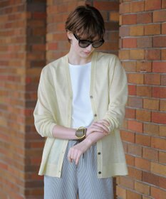 J.PRESS LADIES 【WEB限定カラーあり・洗える】Vis/Peスパーク ニット カーディガン