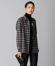 ICB 【洗える】コットンカポックチェック シャツ