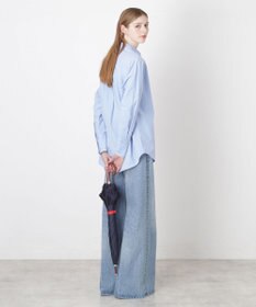 MOONBAT 【遮光/晴雨兼用日傘】POLO RALPH LAUREN(ポロ ラルフローレン) エンブフリル 長傘 遮熱 UV