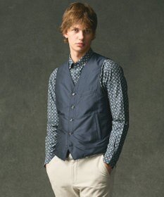 JOSEPH ABBOUD 【軽量/ダウンの吹き出しを防ぐキルトレスダウン】ADSインターレース ダウンベスト