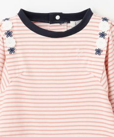 組曲 KIDS 【90-100㎝】リボンボーダー トップス