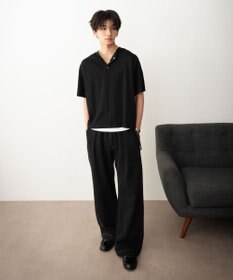 WEGO リングドットヘンリーネックリブT（SS）