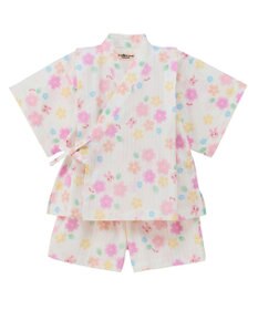 MIKI HOUSE HOT BISCUITS 【80-120cm】総柄 甚平スーツ