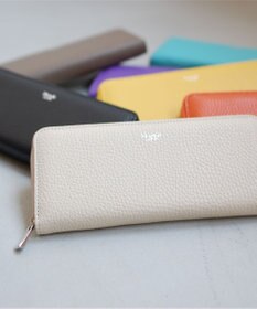 blancle シュリンクレザーラウンドジップ ロングウォレット