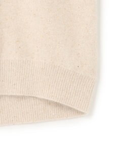 BEIGE， AMARILLO / スパンコールフォックスVネックニット