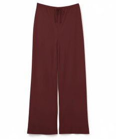 BEIGE， 【ロングセラー・新色追加】FLEUR / バックサテン イージーワイドパンツ Bordeaux