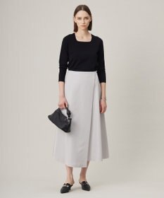 ICB 【洗える】 シンセティックフルニードル ニットプルオーバー