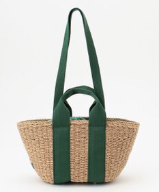LA BAGAGERIE 【maison vert】 【ペーパー素材・多収納】ダブルハンドルかごバッグ