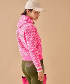 PW CIRCULUS 【イージーケア/軽量】【WOMEN】 MOFUモチーフ ニットフーディ