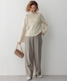 23区 【洗える】ラメウール ハイネック ニット