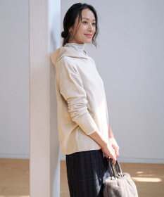 J.PRESS LADIES CHENILLE フーデッド ニット