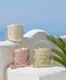 Tiaclasse  【ストラップ付き】編みこみミニバゲットバッグ