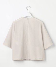 J.PRESS LADIES L 【季節の変わり目に】アキハ BREEZE COOL ノーカラー ブルゾン
