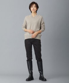 J.PRESS LADIES S 【洗える】AIRDUROYストレッチ パンツ