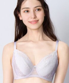 Wing ブラジャー Wing Lesiage バストを小さく見せる 脇すっきり フルカップブラ 【6000シリーズ】 小さく見せるブラ PB6001 ウイング／ワコール