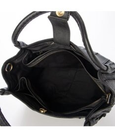 UNBILLION ピークスピーク PEAKS PEAK / ソフトレザーマルチストライプラウンド2wayバッグ